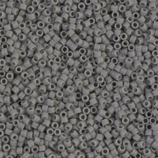 Miyuki delica beads 15/0 - Matted opaque grey DBS-761
